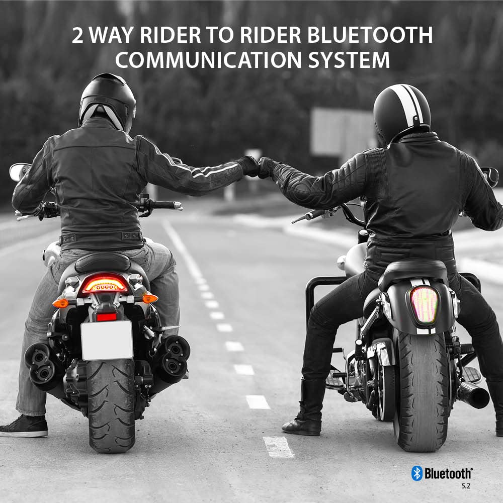 Cardo Spirit HD Motorcycle Bluetooth Headset - Wireless Intercom for Riders, Noise Cancelling, Single Pack (Black) - Perfect for Group Rides, Touring & Highway Communication