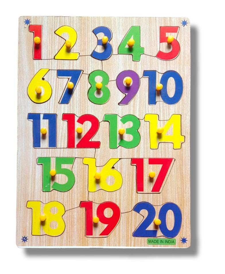 Numerical Counting 1 to 20 Early Development Toy for Kids - Educational Math Learning Game for Preschool & Kindergarten - Perfect for Homeschooling & Classroom Activities