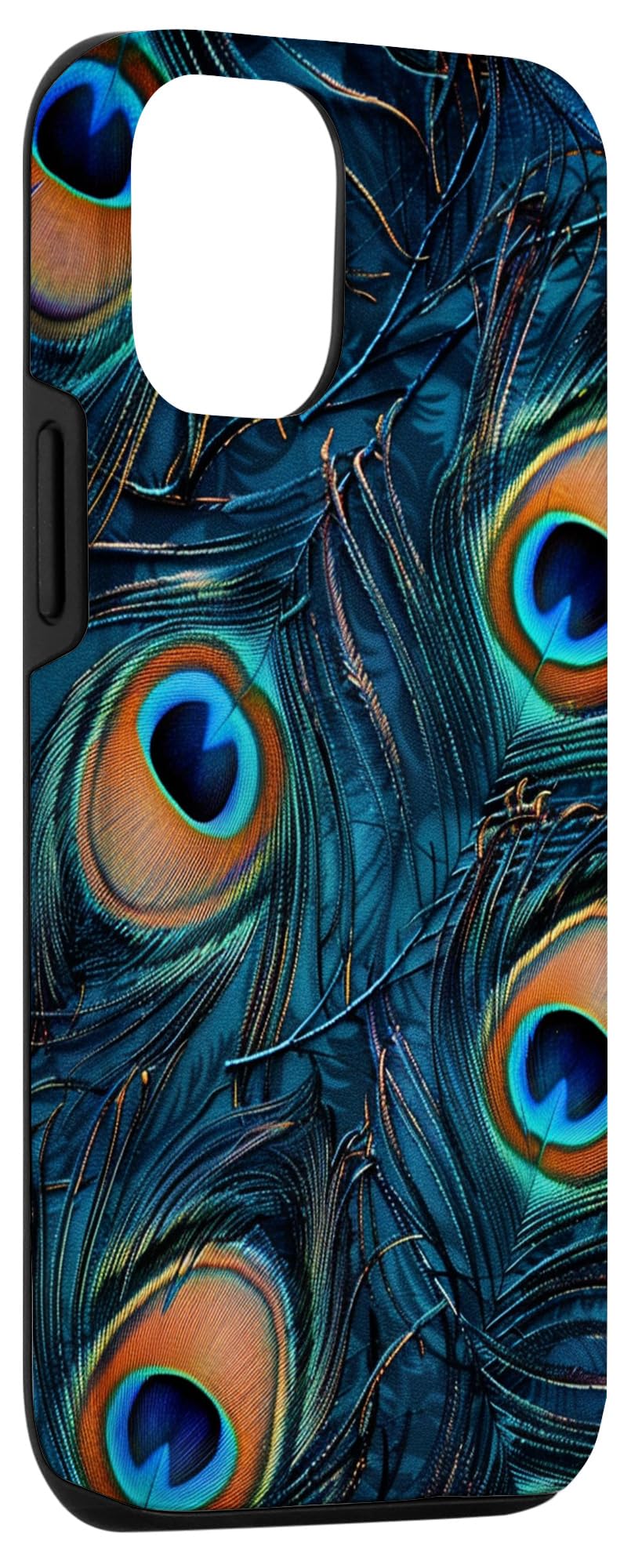 iPhone 14 Pro Case with Peacock Feather Design - Slim Protective Cover for iPhone 14 Pro | Stylish & Durable Phone Case for Everyday Use, Work & Travel
