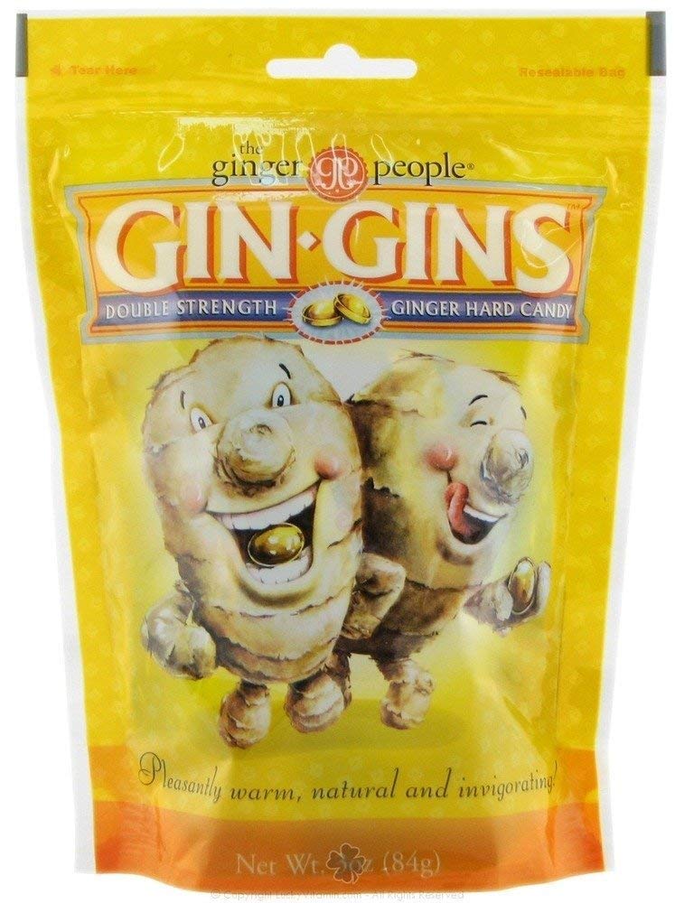 Organic Ginger Candy by The Ginger People - Natural & Soothing for Nausea, Digestion & Motion Sickness - Perfect for Travel, Pregnancy & Wellness (8oz Resealable Bag)