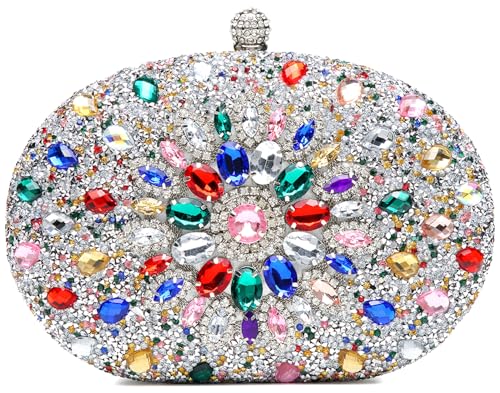Oval Silver/Multicolor
