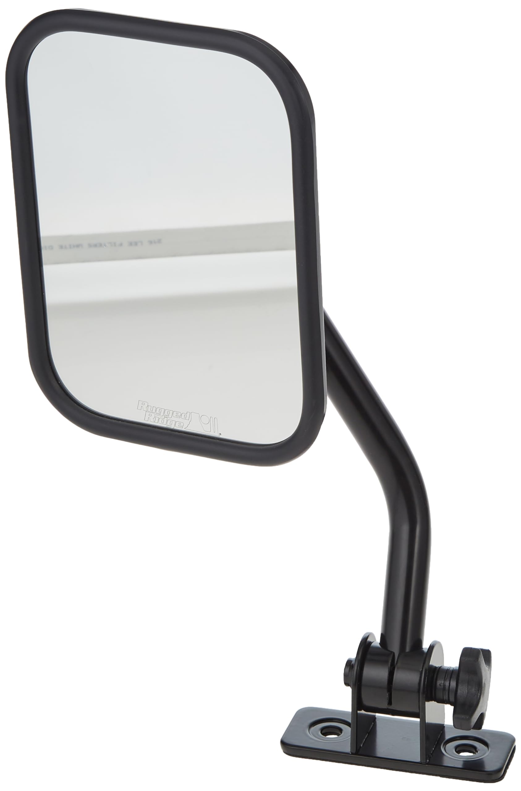 Rugged Ridge Quick Release Rectangular Black Mirror 11025.13 for 1997-2018 Jeep Wrangler - Perfect for Off-Roading & Trail Adventures