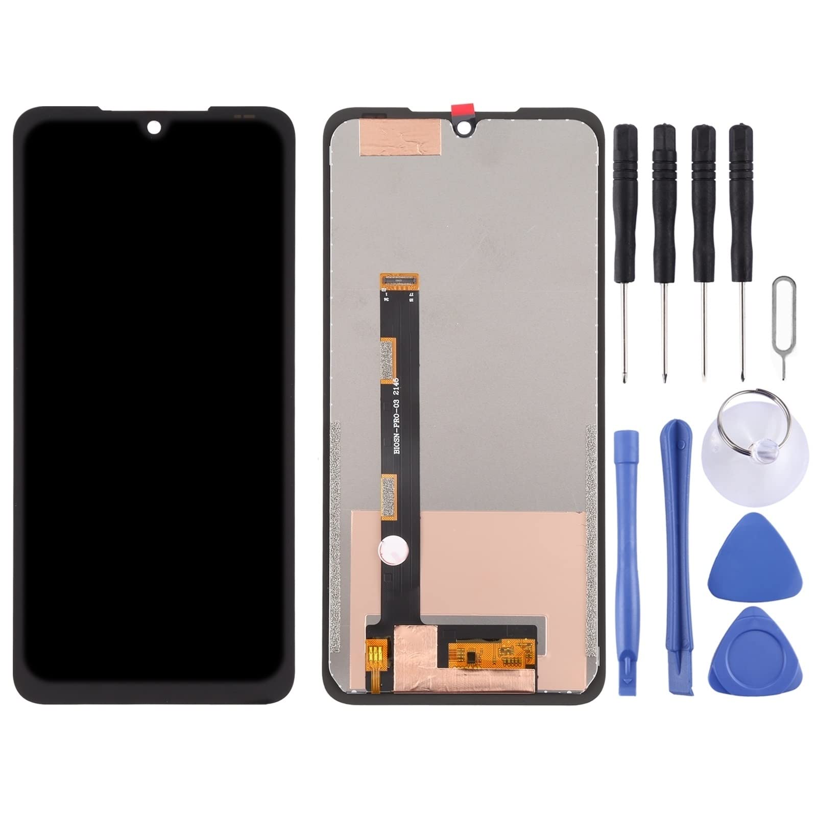UMIDIGI Bison Pro LCD Screen and Digitizer Full Assembly Replacement Kit - Black | High-Quality Display Repair Parts for Outdoor & Rugged Use