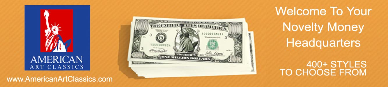 25 Pack American Art Classic Zero Dollar Bills - Novelty Fake Money for Gag Gifts, Prank Jokes & Collectors - Perfect for Humorous Gifts, Office Pranks & Unique Collections