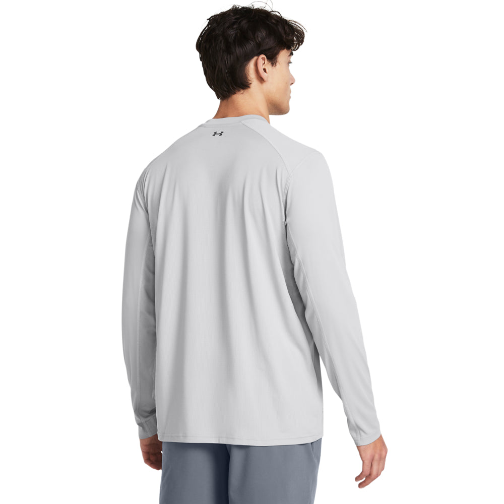 Men's Under Armour Fish Pro Long Sleeve Rash Guard - UPF 50+ Sun Protection, Quick-Dry Swim Shirt for Surfing, Fishing & Water Sports