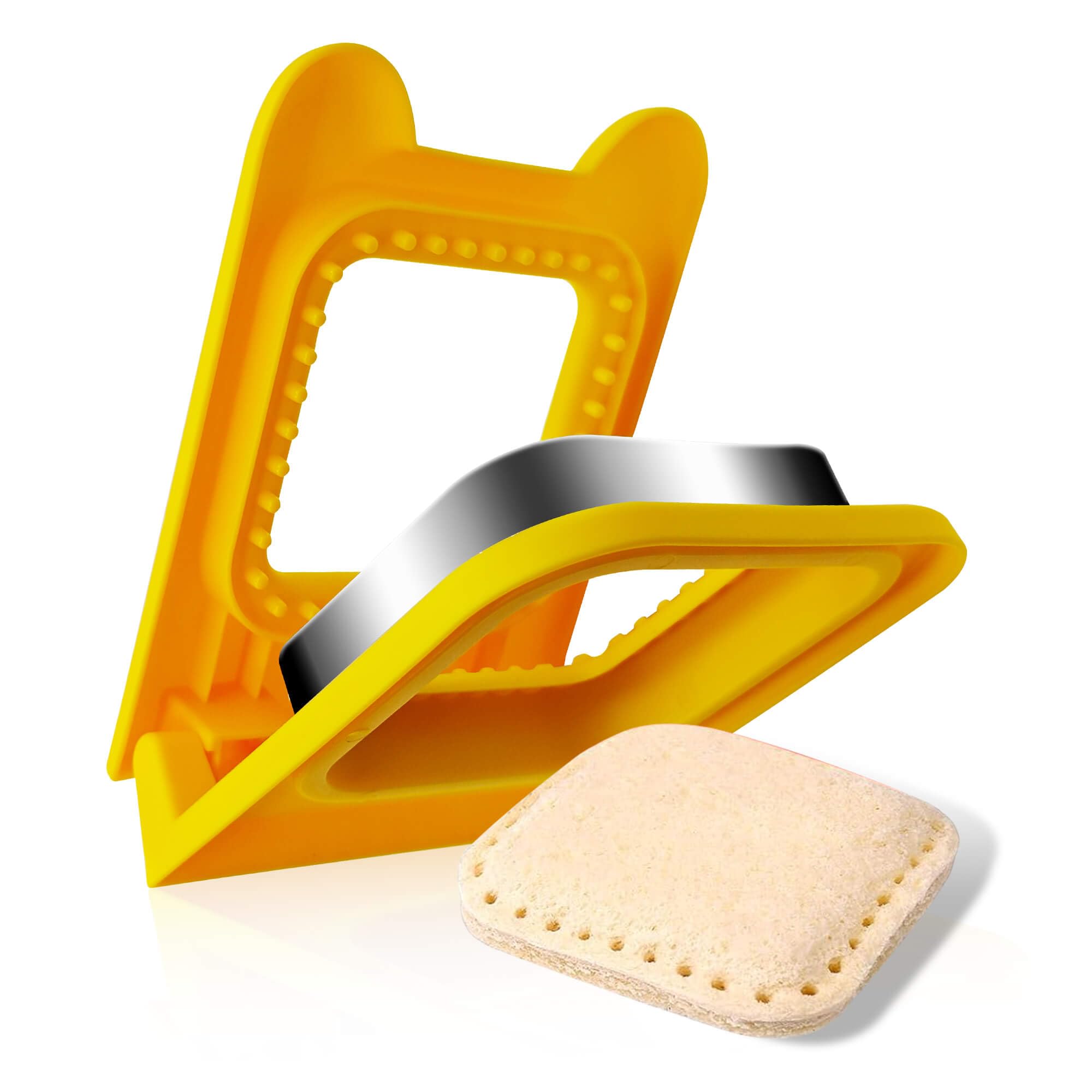 2-in-1 Sandwich Cutter and Sealer for Kids - Uncrustables Maker, Fun Lunchables Tool, Square Pocket Sandwich Cutter - Perfect for School Lunches, Picnics & Family Snacks