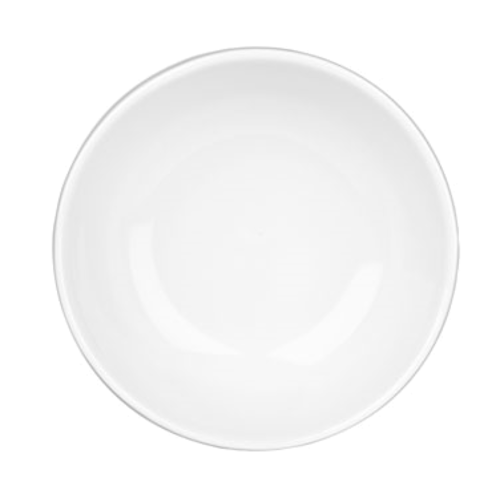 Churchill Bamboo 12.6 OZ Stackable Coupe Bowls - Set of 6, Eco-Friendly White Bowls for Salads, Desserts & Snacks - Perfect for Parties, Picnics & Everyday Dining