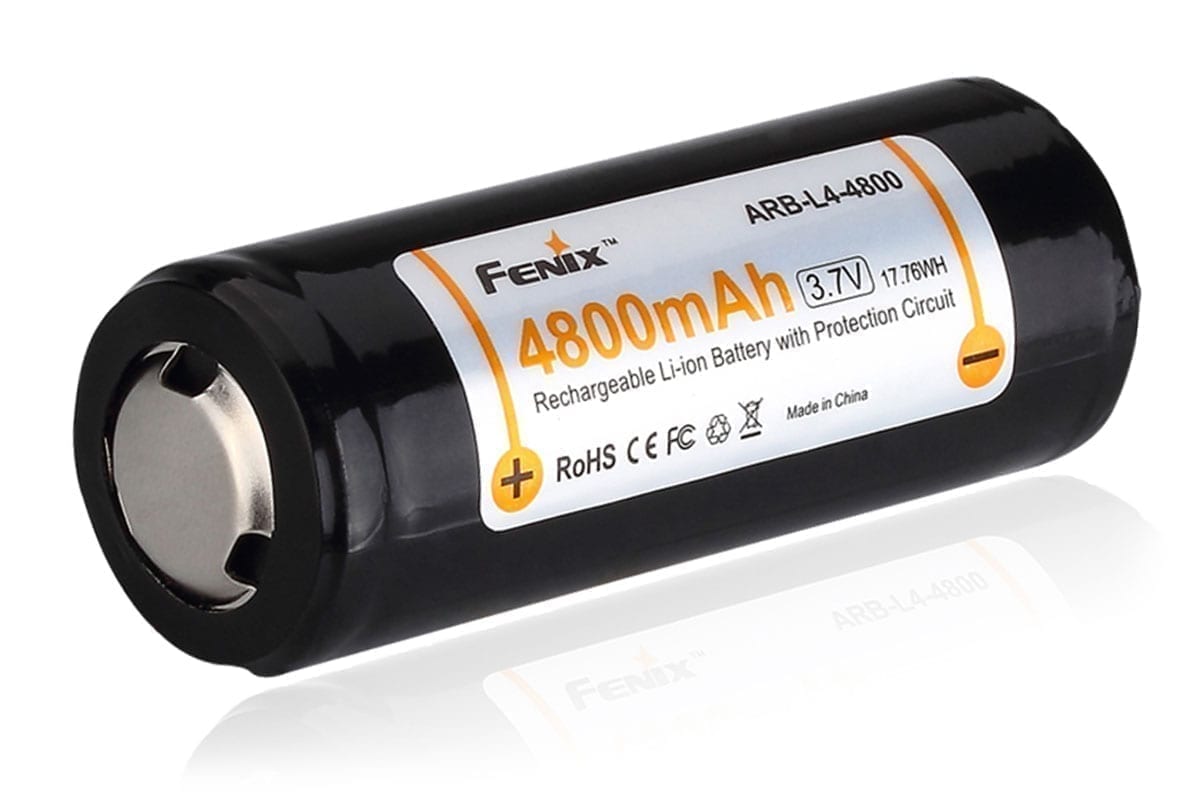 Fenix 26650 3.7V 4800mAh Rechargeable Lithium Ion Battery - High Capacity Power for Flashlights, Headlamps & Outdoor Gear