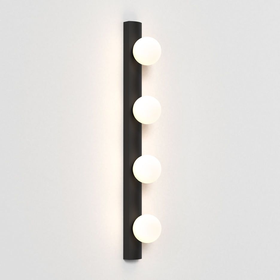 Cabaret IP44 Rated Bathroom Wall Light in Matt Black or Polished Chrome - Perfect for Modern Bathrooms, Powder Rooms and Spa Areas