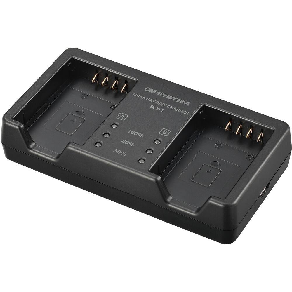 Olympus OM SYSTEM SBCX-1 Lithium Ion Battery & Charger Kit - Compatible with OM-D Cameras | Perfect for Travel & Outdoor Photography