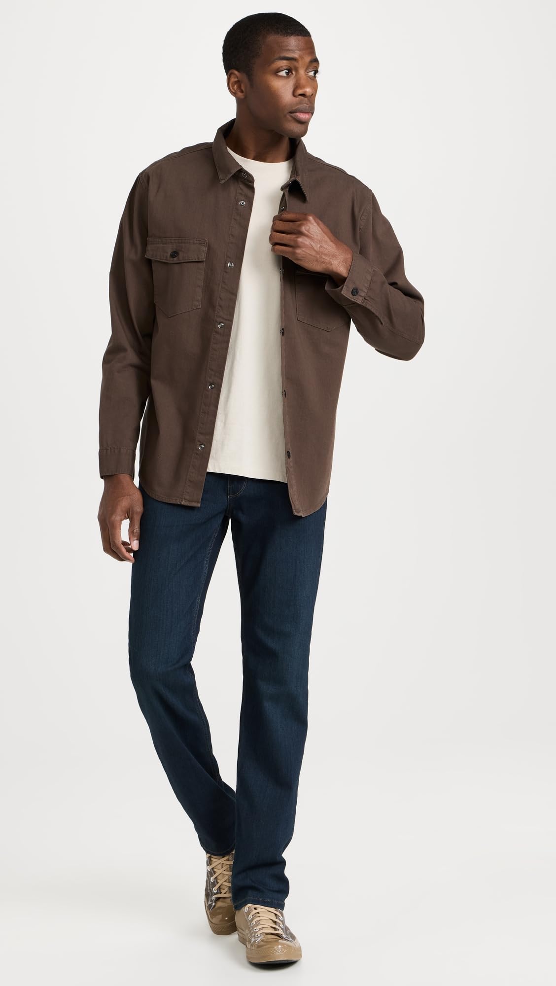 PAIGE Men's Normandie Transcend Slim Fit Stretch Denim Jeans - Comfortable & Stylish for Casual Wear, Office & Night Out