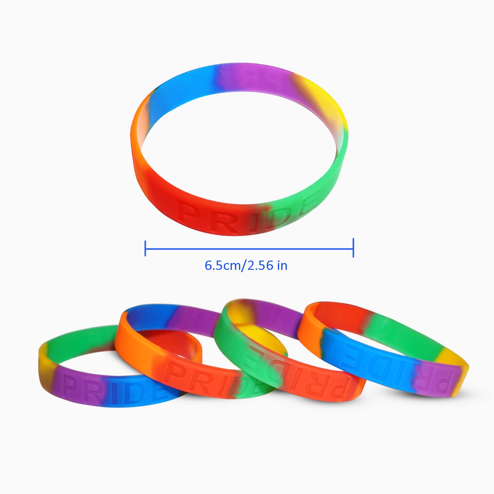 Rainbow Pride Flag Set - LGBT Accessories Kit with Handheld Flags, Wristbands, Stickers & Pins for Pride Parades, LGBTQ+ Events, Parties & Celebrations - Perfect for Pride Month, Gay Pride Marches & LGBTQ Support