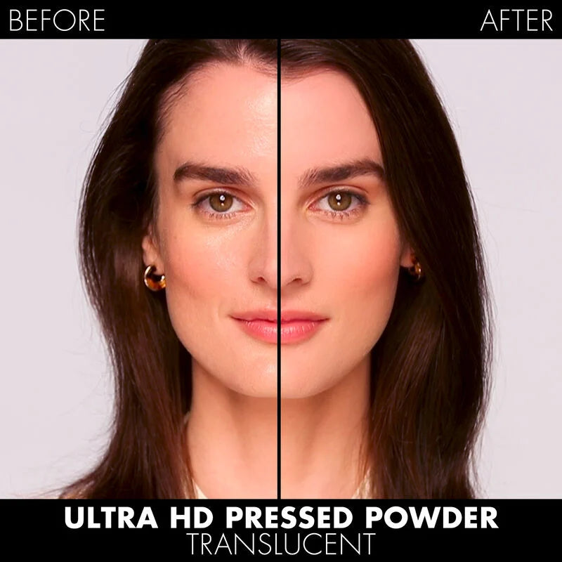 Translucent Mini Ultra HD Pressed Powder - Oil Control & Matte Finish for Flawless Makeup | Perfect for Everyday Wear & Touch-Ups On-The-Go