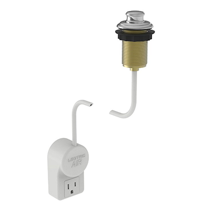 Jacobean Air Activation Switch Garbage Disposer with Power Adapter - Antique Brass Finish for Kitchen Sink Waste Disposal | Perfect for Modern & Vintage Home Decor
