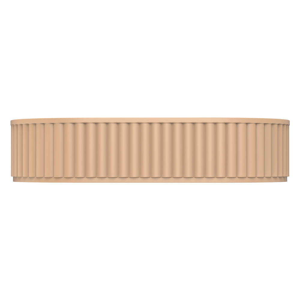 Fienza CSB804D Minka Pill Solid Surface Above Counter Bathroom Sink, Dusk Finish - Modern Vanity Basin for Powder Room, Guest Bath, or Master Suite