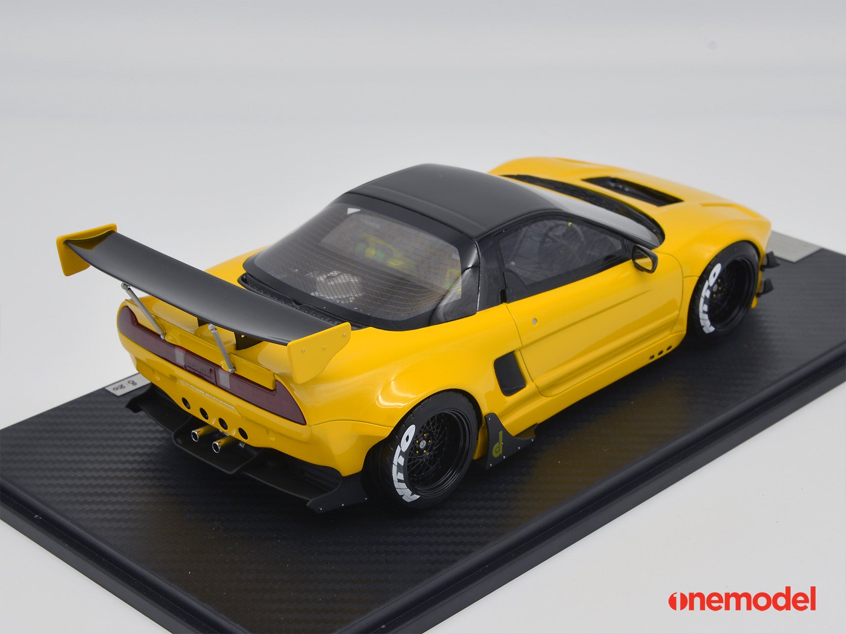1:18 Scale Honda NSX NA1 GT Rocket Bunny Model Car - Yellow Diecast Collectible for Racing Fans & Car Enthusiasts - Perfect for Display, Gifts & Home/Office Decor