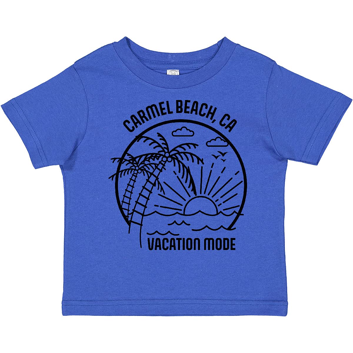 Inktastic Summer Vacation Mode Carmel Beach California Toddler T-Shirt - Cute Kids Casual Tee for Beach Trips & Family Vacations