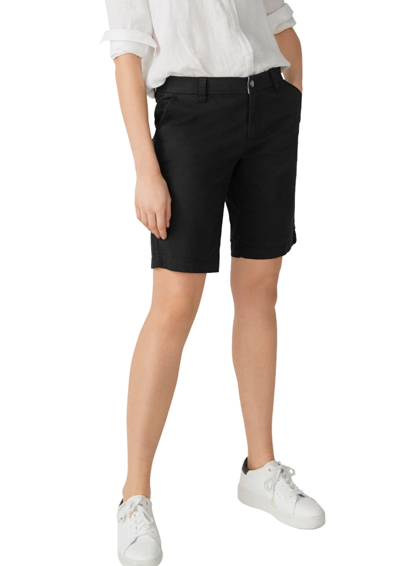 Ellos Women's Plus Size Bermuda Shorts - Stretchy Comfort Fit Casual Summer Shorts for Women | Perfect for Beach, Vacation & Everyday Wear