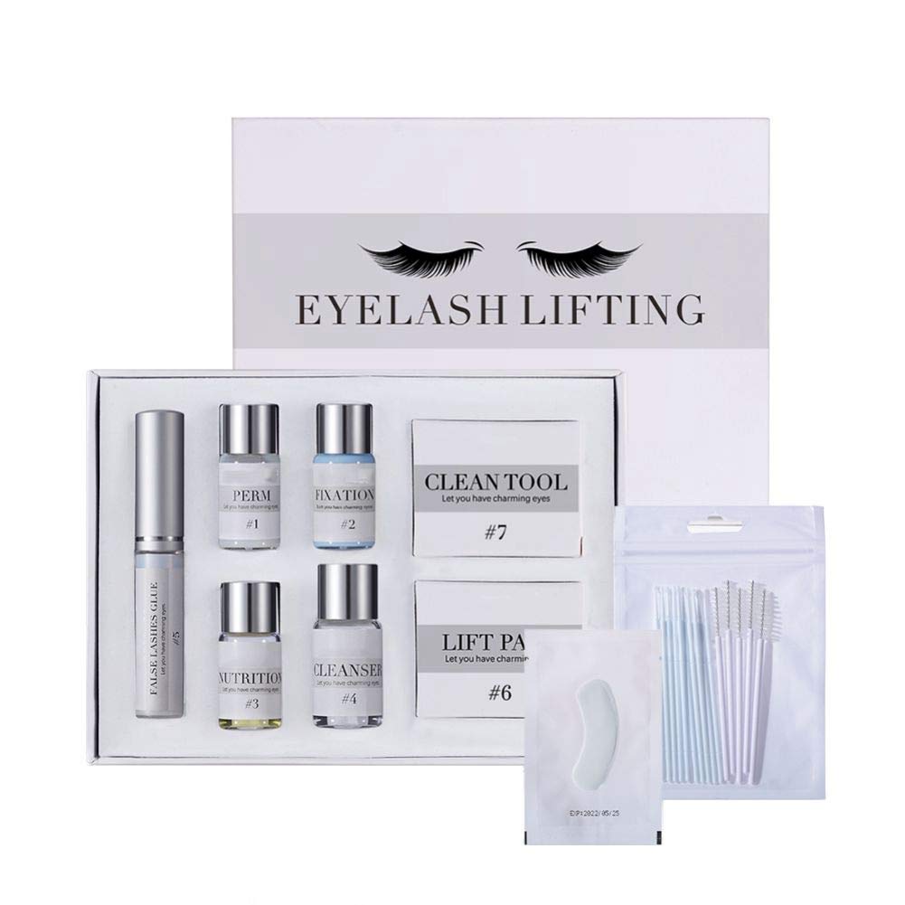Professional Lash Lift Kit - Eyelash Perm & Lamination Kit for Semi-Permanent Curling, Salon & Home Use - DIY Eyelash Extension Kit for Beautiful, Natural-Looking Lashes (Perfect for Bridal, Party & Special Occasion Makeup)