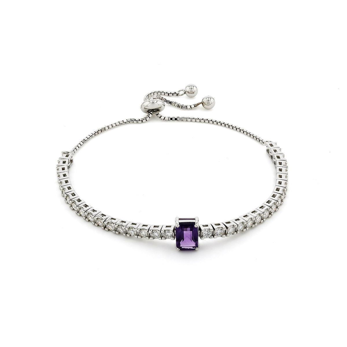 Natural Octagon Dark Amethyst Healing Bracelet for Women - Spiritual Protection, Stress Relief & Chakra Balancing - Perfect for Meditation, Yoga & Energy Cleansing