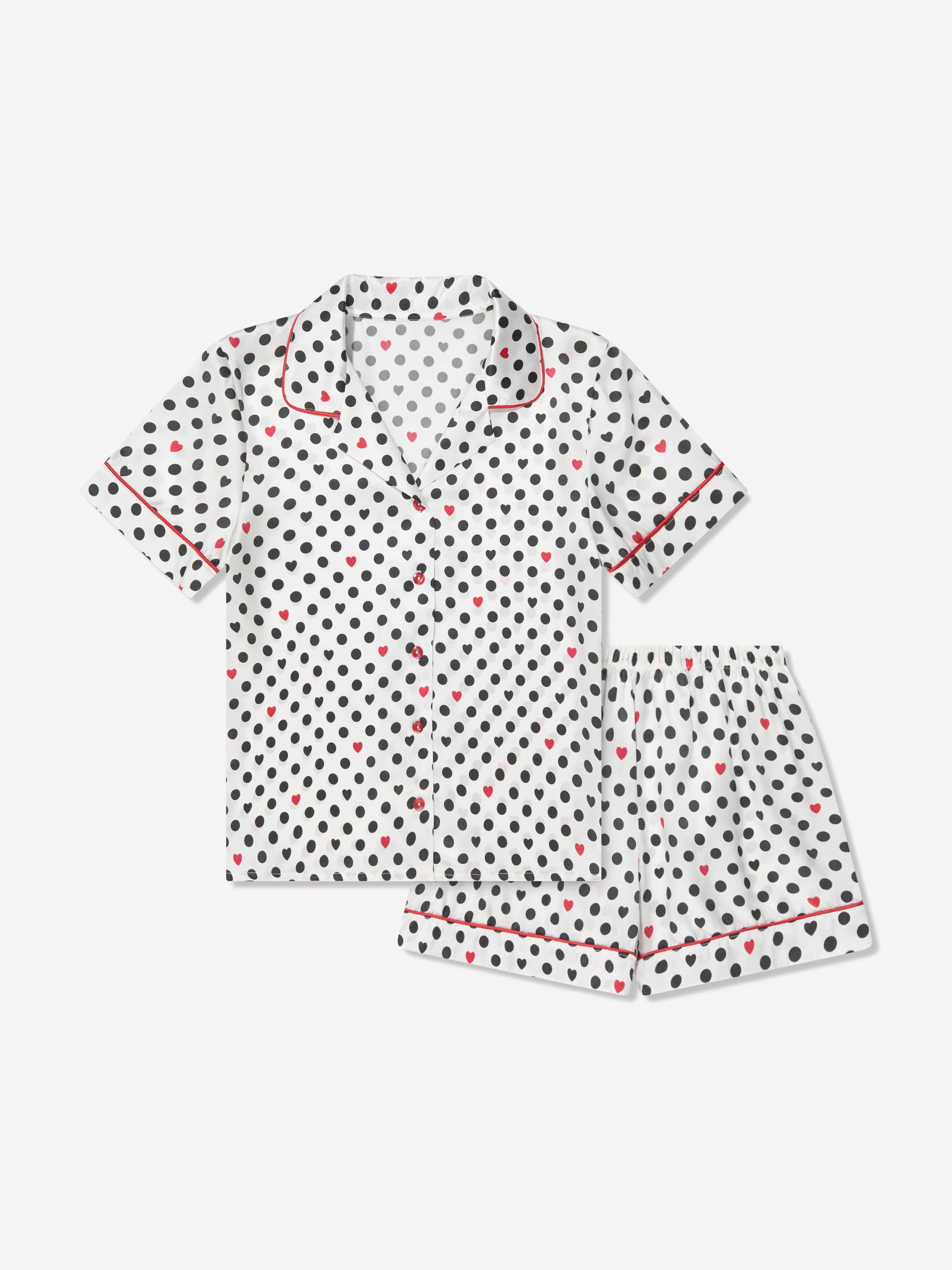 Amiki Girls Silk Cassandra Pajama Set - Soft & Comfortable White Sleepwear for Kids | Perfect for Bedtime, Lounging & Special Occasions