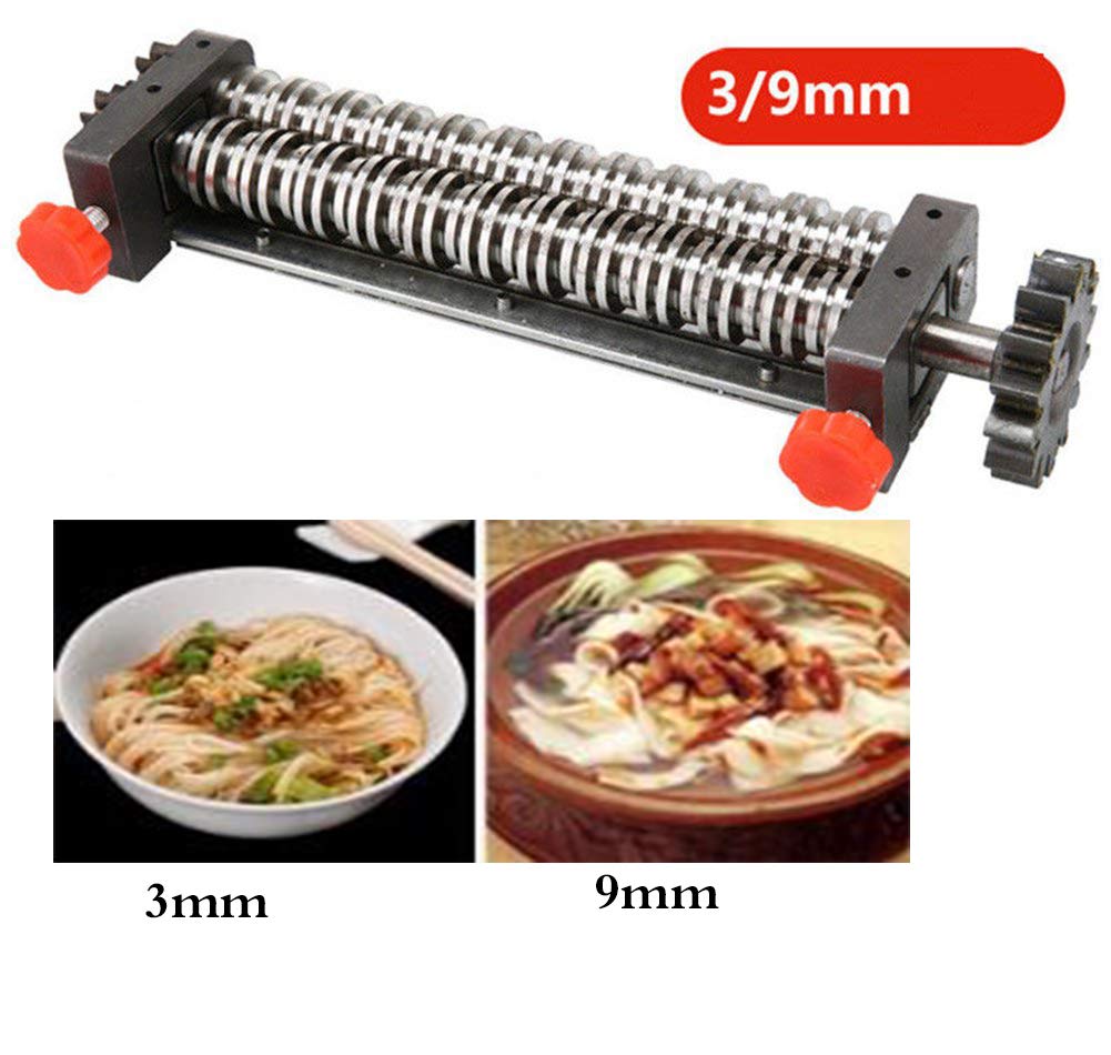 TOPCHANCES 750W Automatic Electric Pasta Maker Machine - 200mm Noodle Press with 3/9mm Pasta Cutter (110V US) - Perfect for Homemade Italian Pasta, Ramen & Dumpling Wrappers
