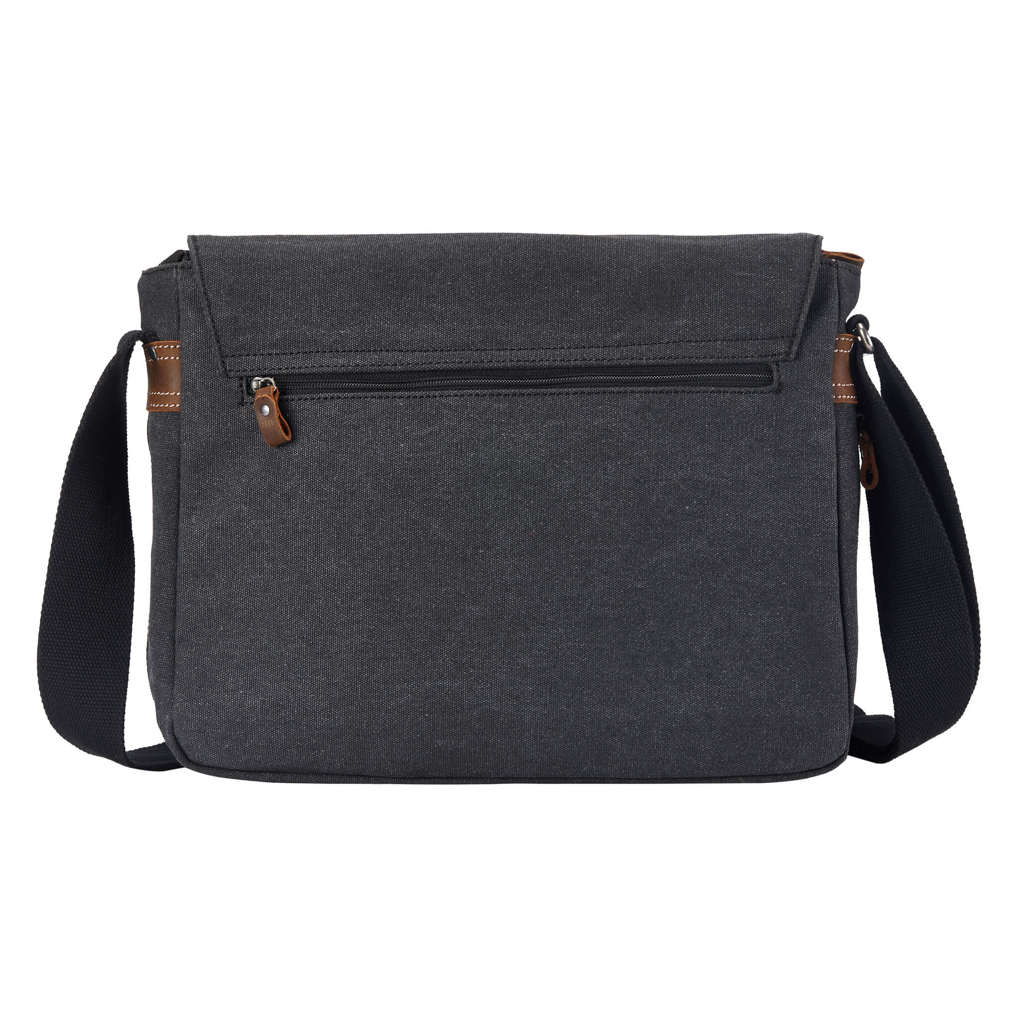 TRP0240 Troop London Classic Canvas Laptop Messenger Bag 16.5 Inch - Stylish Work & College Commuter Bag for Men & Women