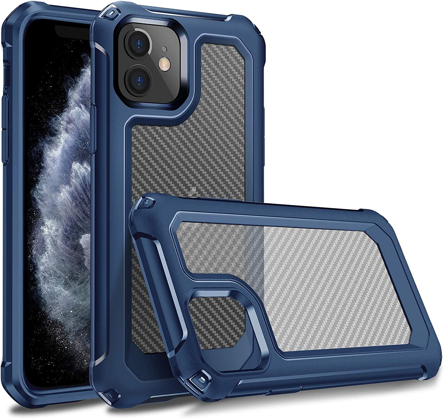 Tuerdan iPhone 11 Case [6.1 Inch] - Shockproof Protective Cover with Slim Fit Design - Blue - Perfect for Everyday Use, Travel & Outdoor Activities