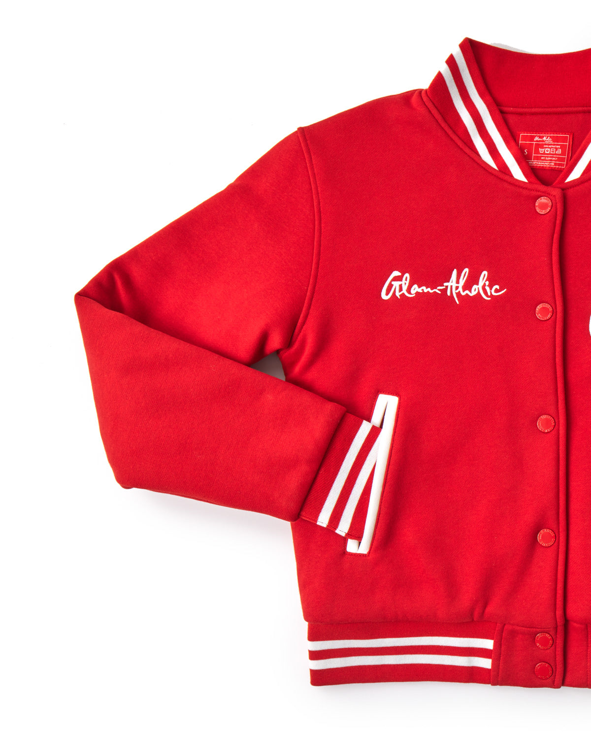 Essential Red Varsity Jacket for Men & Women - Stylish Baseball Letterman Jacket for Casual Wear, Sports & Outdoor Activities