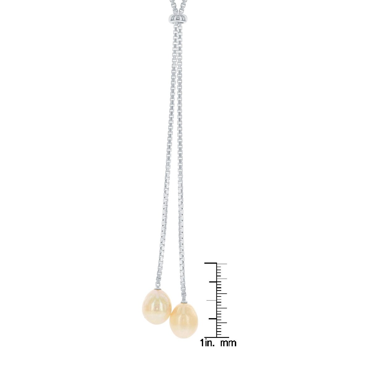 Beaux Bijoux Sterling Silver Adjustable Cultured Freshwater Pearl Necklace - Elegant Jewelry for Women, Gift for Her, Perfect for Weddings & Special Occasions