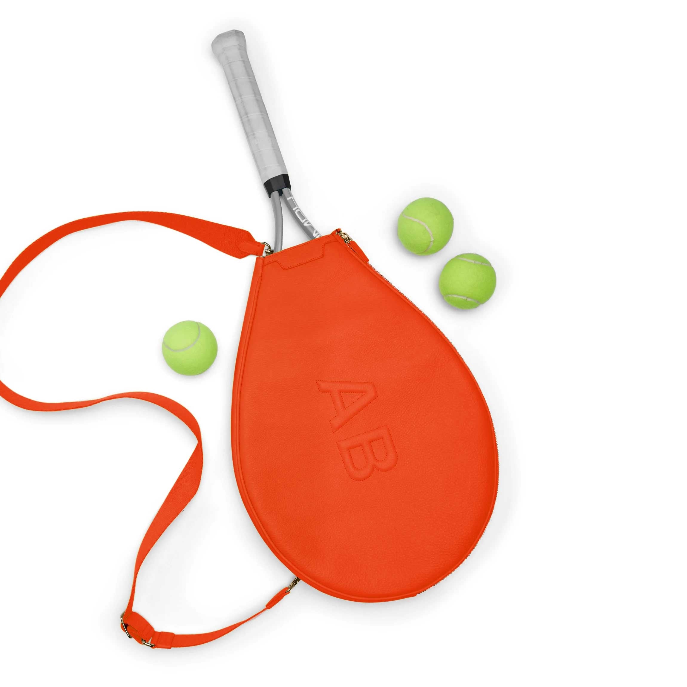Premium Tennis Racket Bag - Clementine Orange | Durable & Lightweight for Tennis Players | Perfect for Court, Training & Travel
