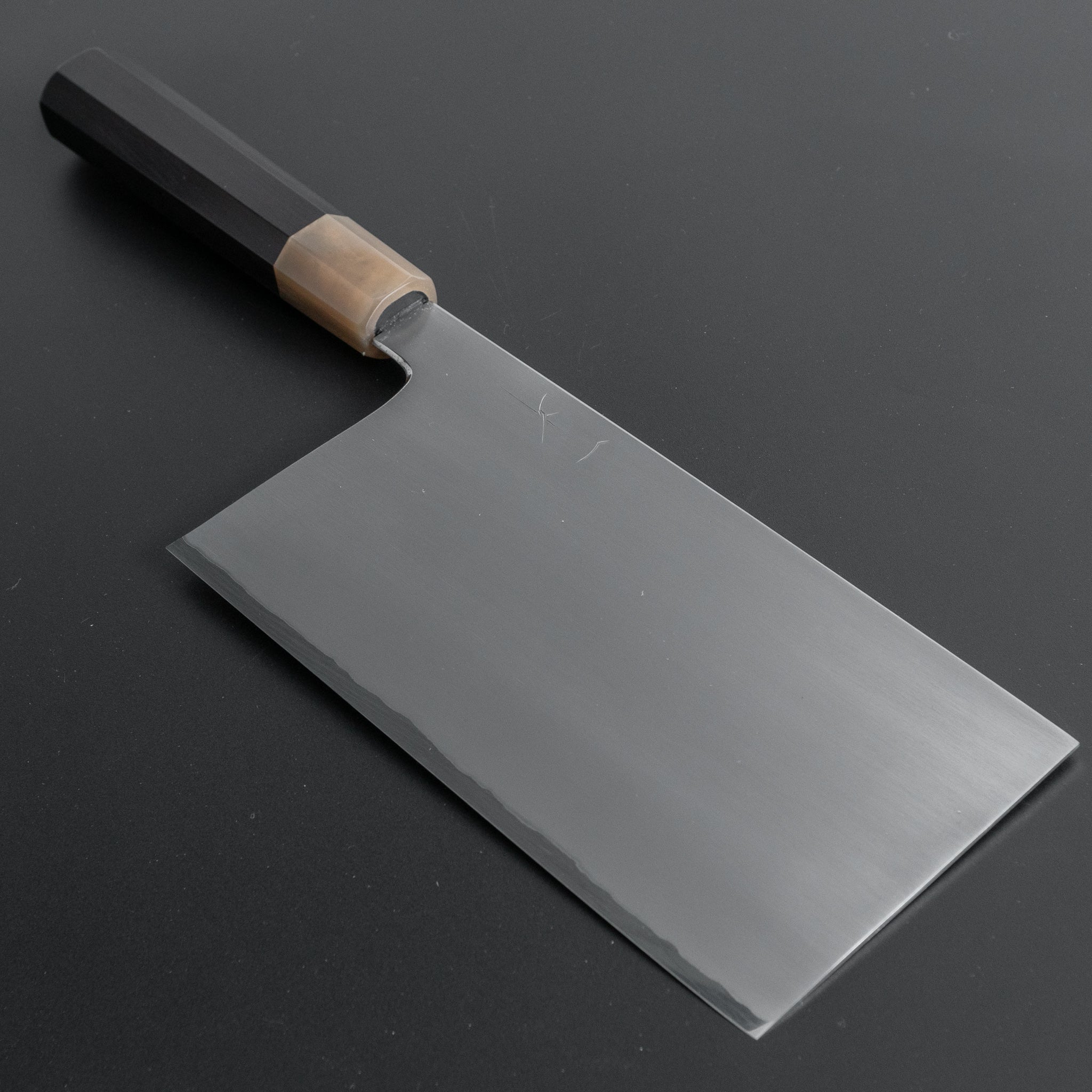 Hitohira Togashi White #1 Stainless Clad Kasumi Chinese Cleaver 180mm - Premium Japanese Chef Knife with Ebony Handle - Perfect for Slicing, Dicing & Chopping Vegetables, Meat & Herbs in Professional & Home Kitchens