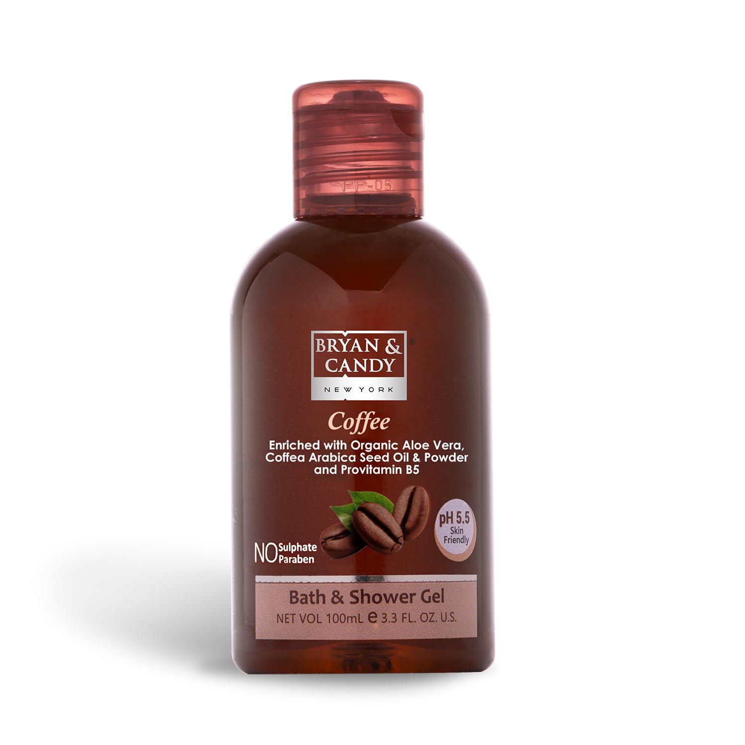 Bryan & Candy Aloe Vera Shower Gel - Gentle Moisturizing Body Wash for Soft Skin | Coffee Scented, 100ml | Perfect for Daily Use & Relaxing Bath Time