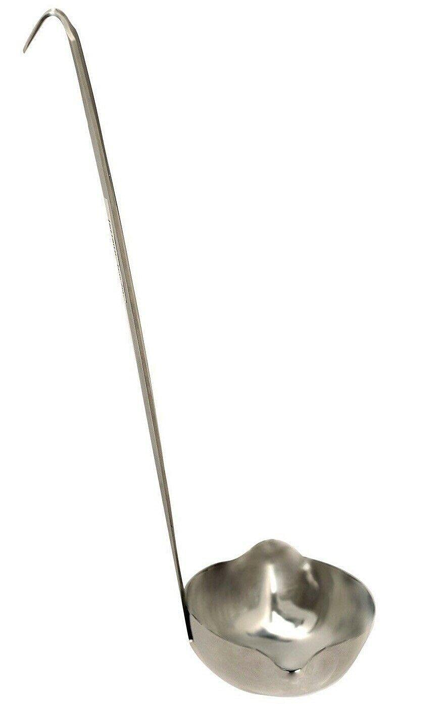 StateOJ 7 oz Stainless Steel Soup Ladle with 11.5 Inch Handle (Pack of 3) - Durable Cooking Ladles for Soup, Pasta, Sauce & Kitchen Utensils - Perfect for Restaurants, Home Cooking & Serving Dishes