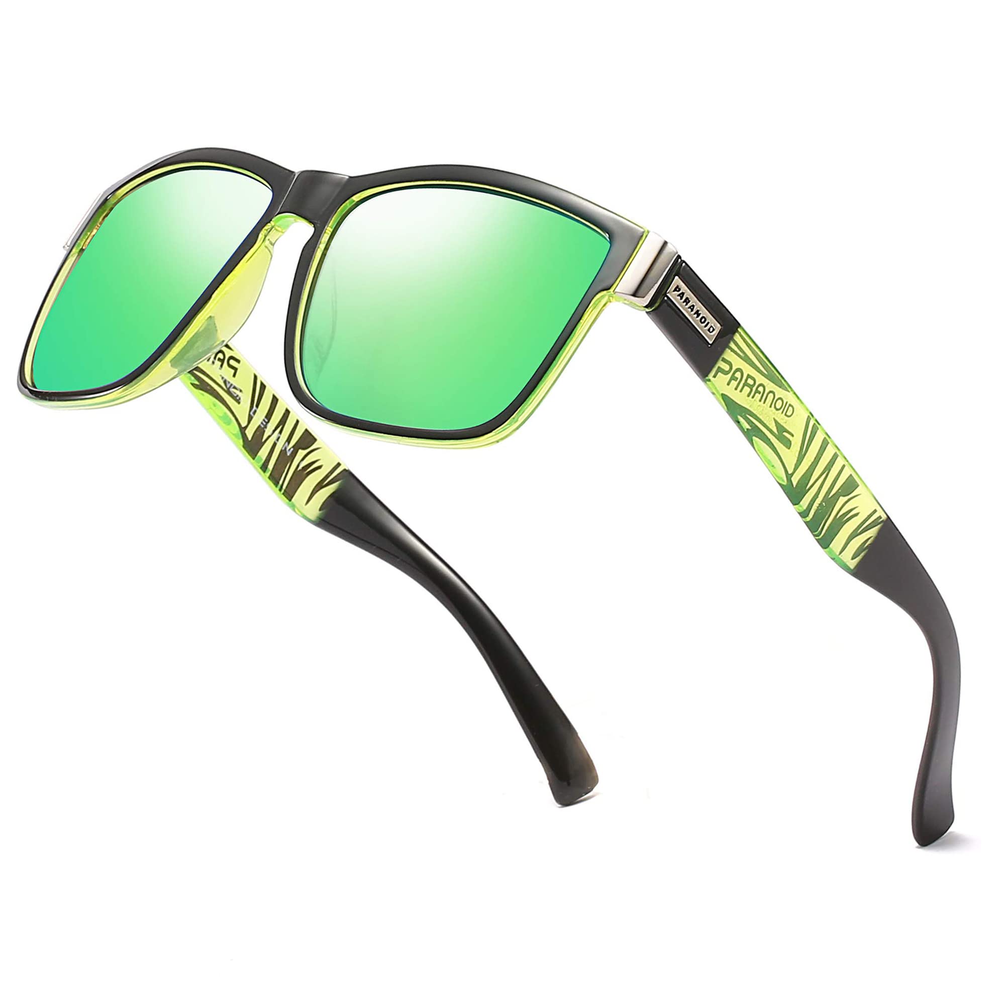 Vintage Polarized Sunglasses for Men & Women - Retro UV Protection Driving Shades - Trendy Aviator Sunglasses for Outdoor Activities, Beach, and Road Trips