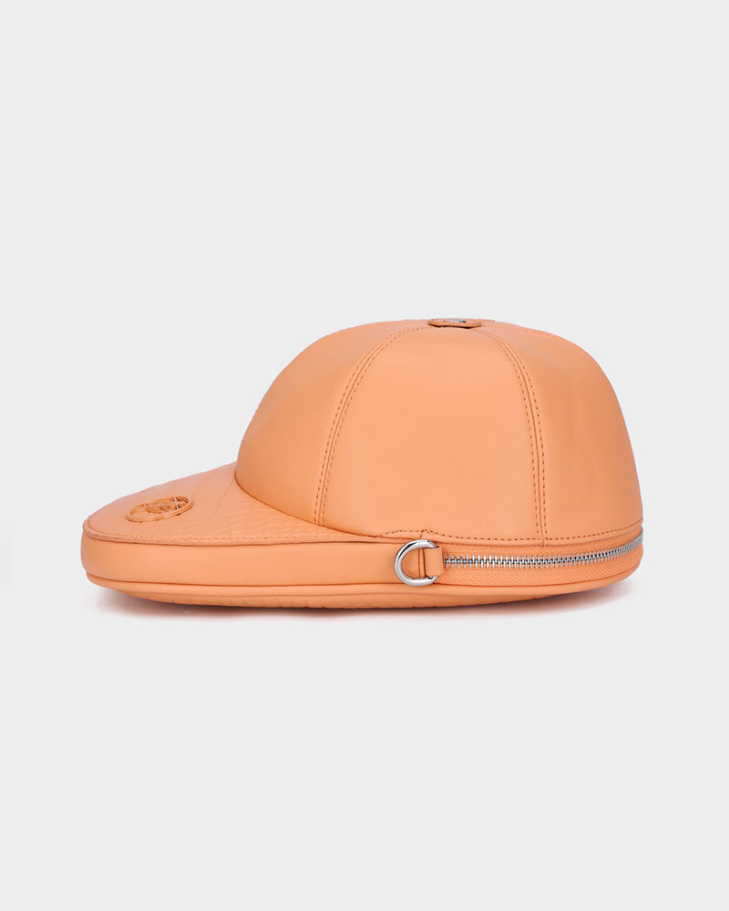 Stylish Tangerine Brown Baseball Cap Design Bag - Trendy Crossbody Purse for Women, Fashionable Accessory for Sports, Travel & Everyday Use