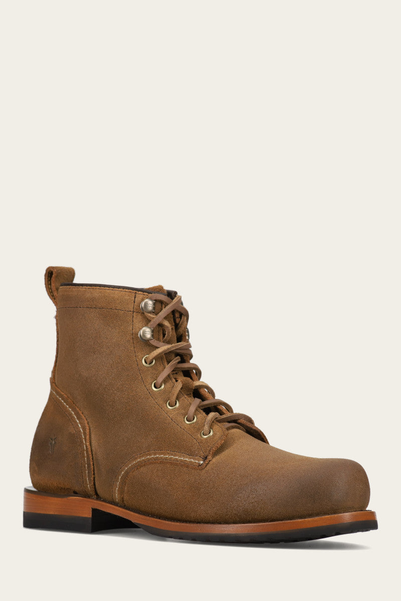 Premium Hudson Workboot Plain Toe - Durable Pre-Owned Work Boots for Men | Ideal for Construction, Landscaping & Outdoor Work