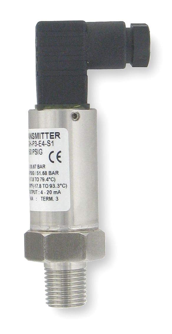 Dwyer® Industrial Pressure Transmitter 628-11-GH-P1-E4-S1, 0-150 psig Range, 4-20 mA Output, 2-Wire DIN Plug - Ideal for HVAC Systems, Industrial Automation & Process Control Applications