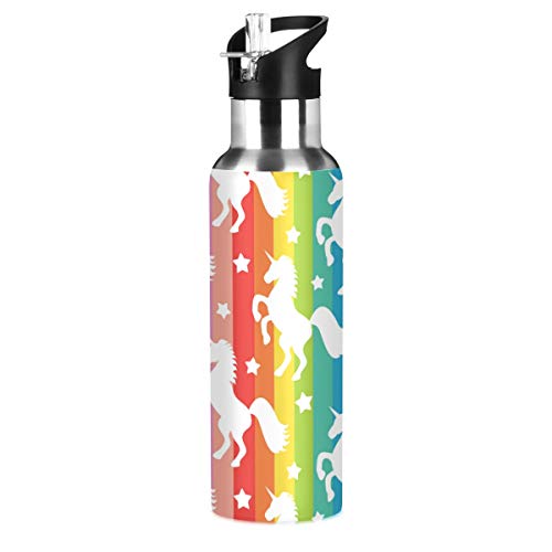Rainbow Stripe Unicorn Star