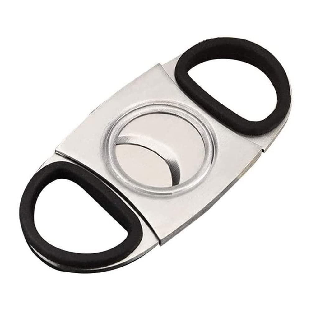 Premium Stainless Steel Cigar Cutter - Sharp Metal Cigar Scissors for Perfect Cut | Portable Smoking Accessories | Ideal Gift for Cigar Lovers | Perfect for Home, Office & Travel Use