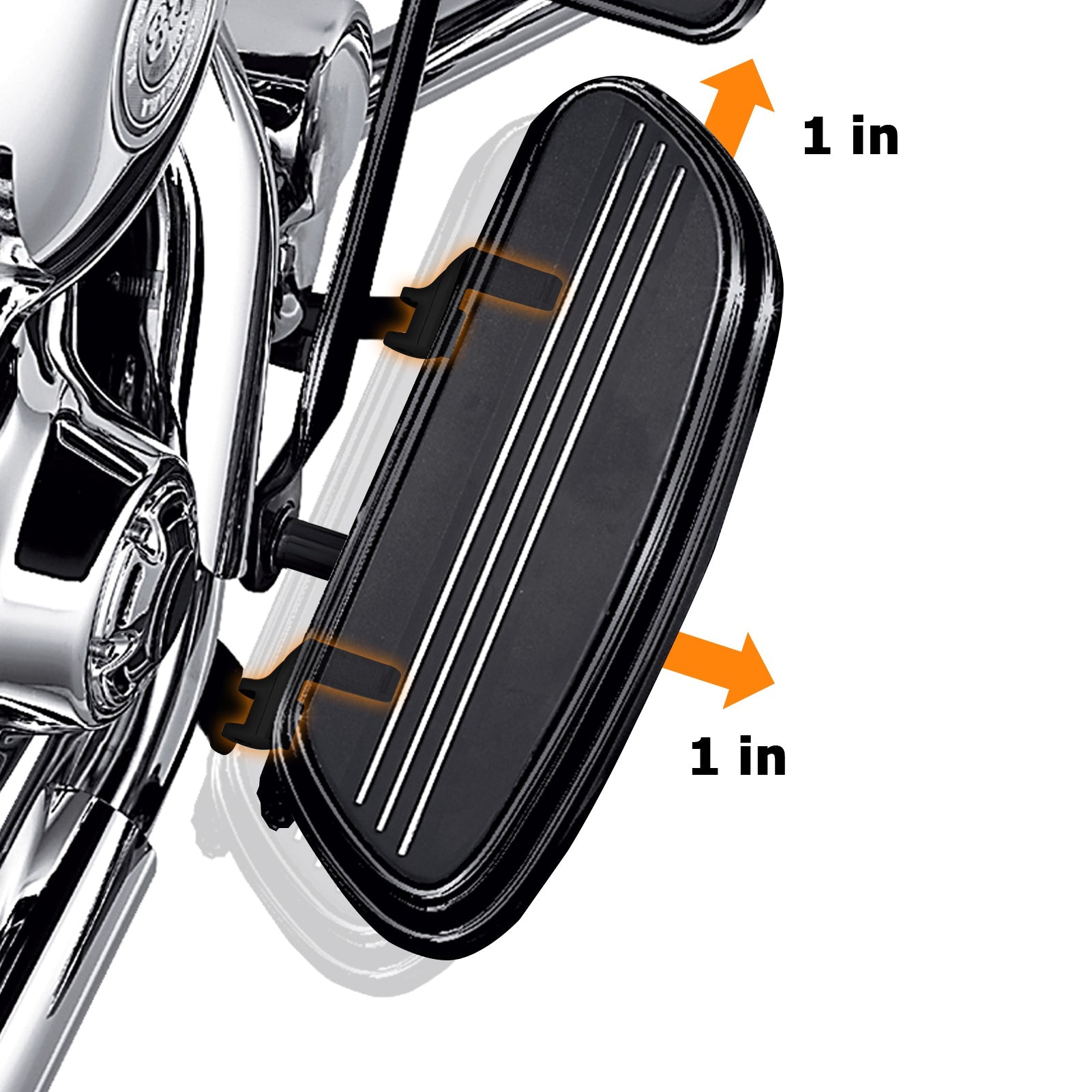 1997-2016 Harley Electra Glide Road King & Road Glide Steel Driver Floorboard Relocation Brackets - Upgrade for Comfort & Custom Fit - Perfect for Long Rides & Touring