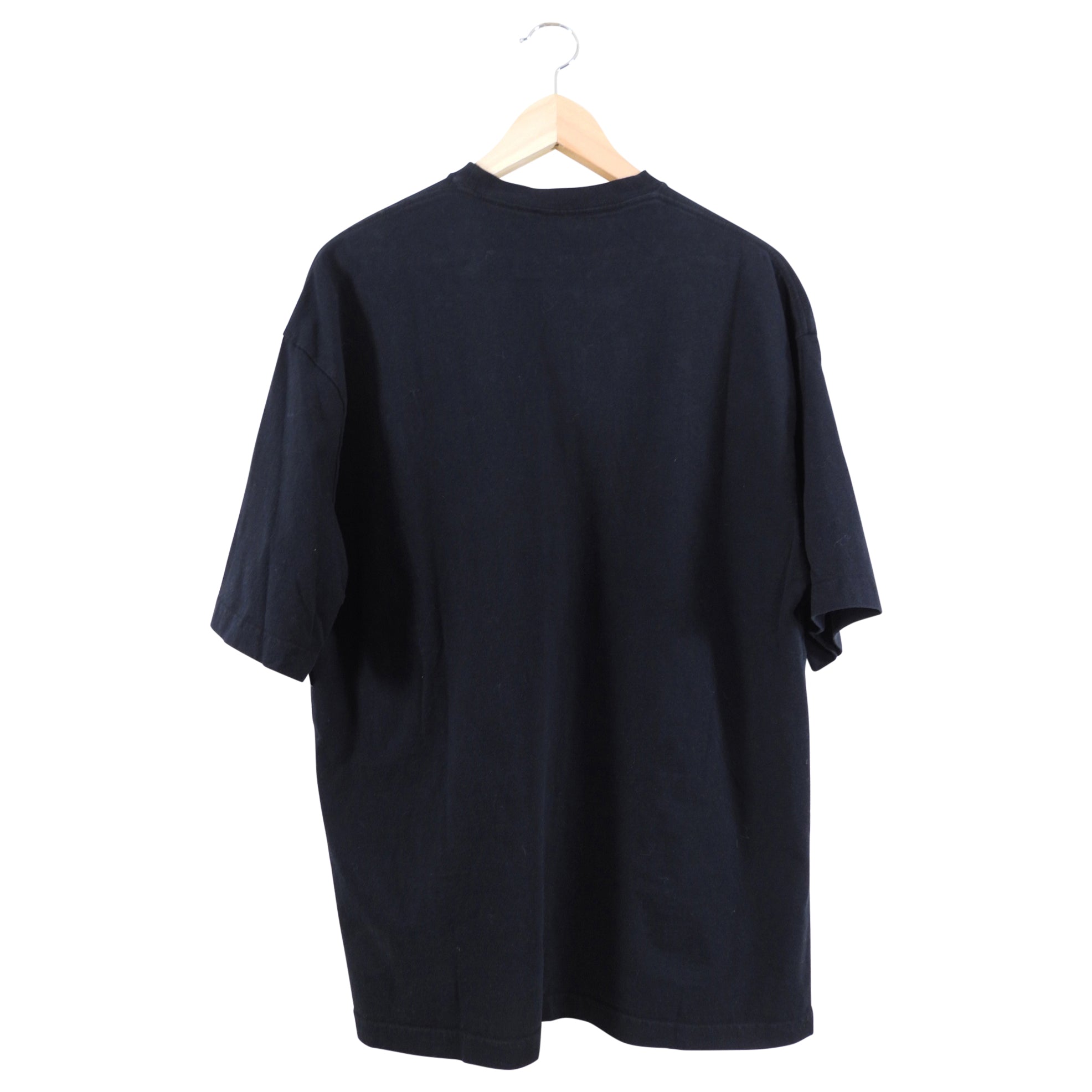 Balenciaga Black T-Shirt with White Interlocking BB Logo - Men's & Women's Casual Tee (S, M, L) | Streetwear Fashion, Everyday Wear, Luxury Brand Apparel