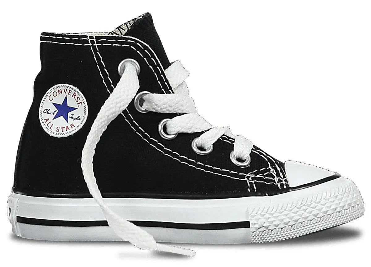Converse Kids Chuck Taylor All Star High Top Sneakers - Black & White Canvas Shoes for Boys & Girls - Perfect for School, Play & Casual Outings