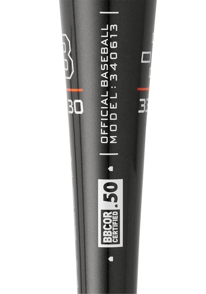 Mizuno B22-HOT METAL -3 BBCOR Baseball Bat | 2022 Model | 2 5/8 Inch Barrel | 1-Piece Aluminum Alloy | CORTECH Barrel Technology | Speed-Helix Grip | Optimized End Cap | Perfect for High School & College Baseball Players | Durable & High-Performance Bat for Competitive Games