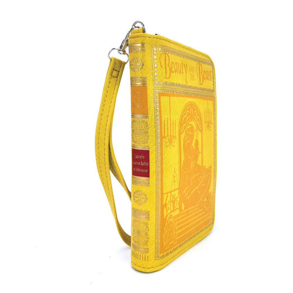 Disney Beauty and the Beast Book Wallet Wristlet - Fashionable Clutch Purse for Women | Perfect for Cosplay, Disney Trips, and Everyday Use