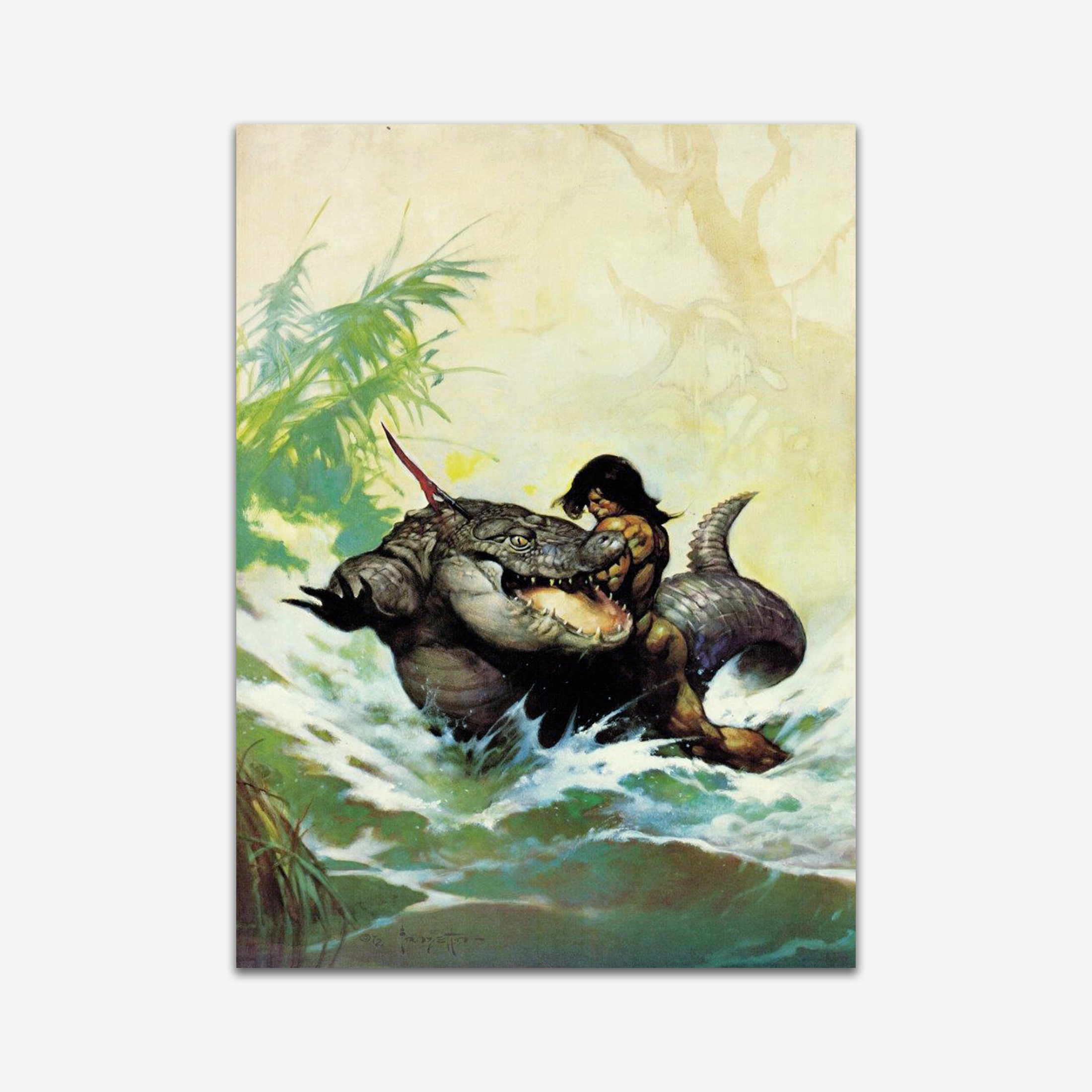 Vintage Print 51 Monster Out of Time Poster - Retro Sci-Fi Wall Art for Home, Office & Game Room Decor