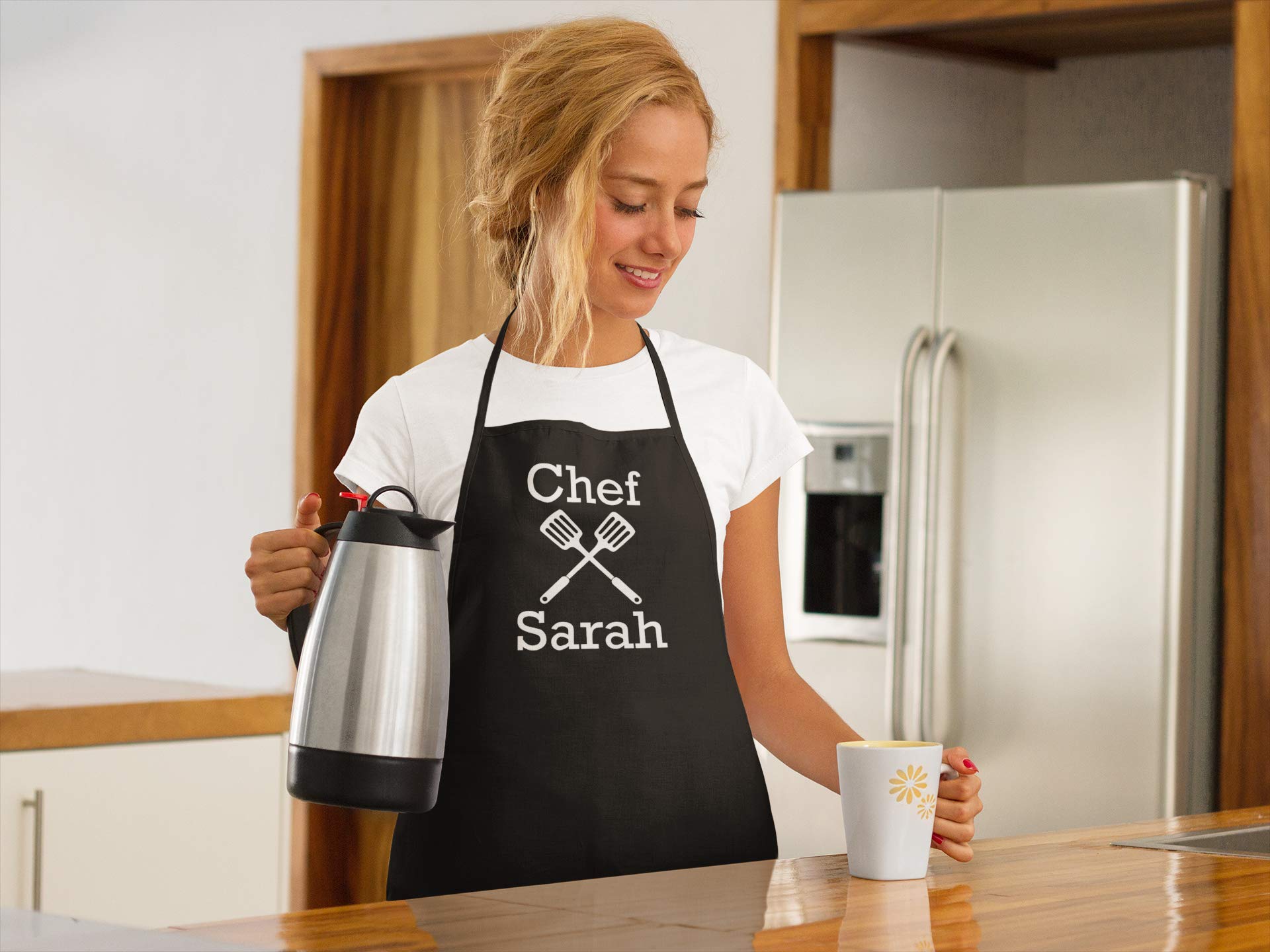Personalized Chef’s Cooking Apron for Men & Women - Custom Funny Kitchen Apron with Name Embroidery | Perfect for Cooking, Grilling & Baking at Home