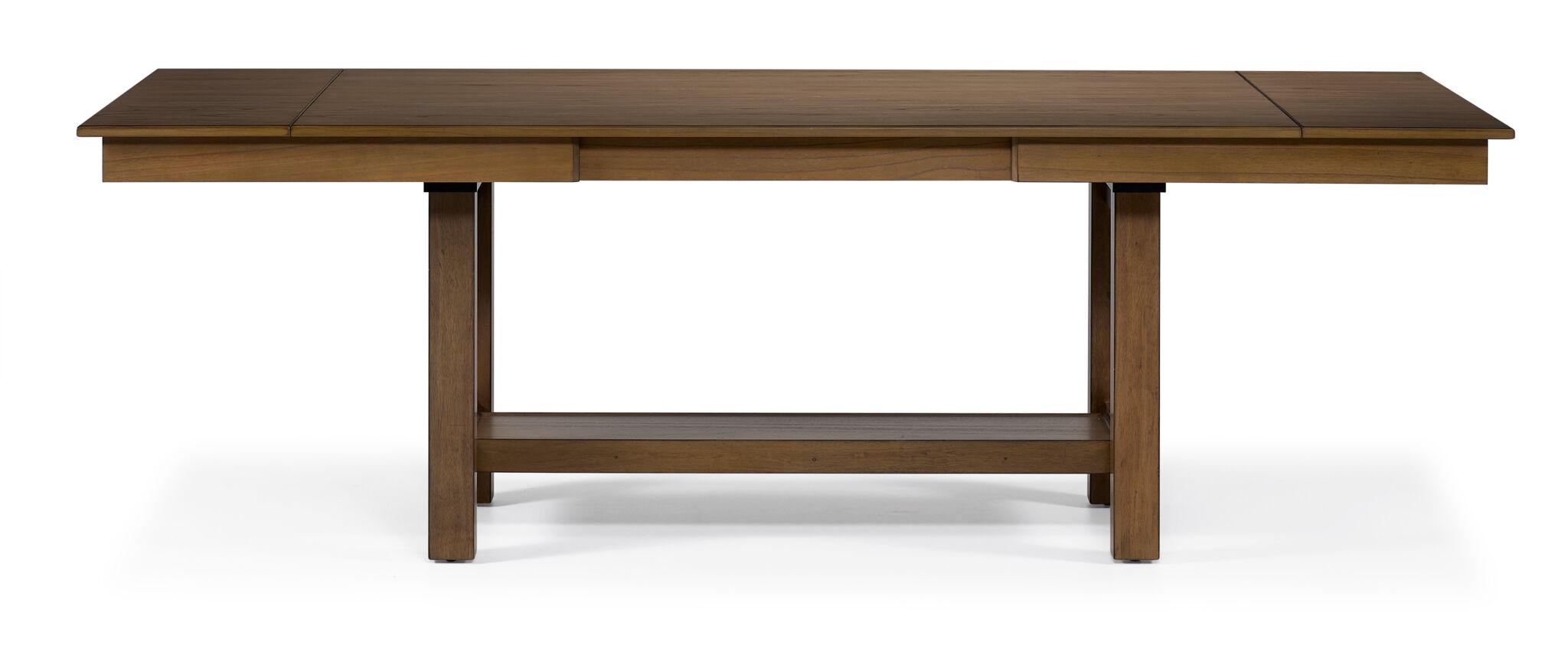 Brook Bay Extendable Dining Table - Sand & Brown Finish | Expandable Wooden Kitchen Table for Small Spaces, Dinner Parties & Family Gatherings