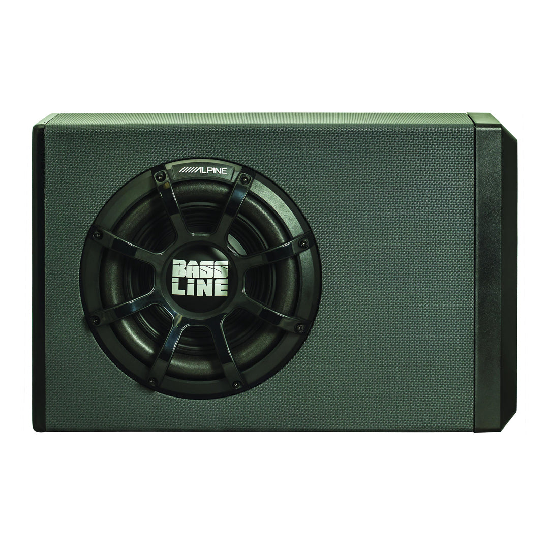 Alpine PWA S10V 10-Inch Powered Subwoofer Enclosure with BASSLINE Subwoofer & MRV M250 Amplifier - Premium Car Audio System for Deep Bass in Trucks, SUVs and Custom Vehicles