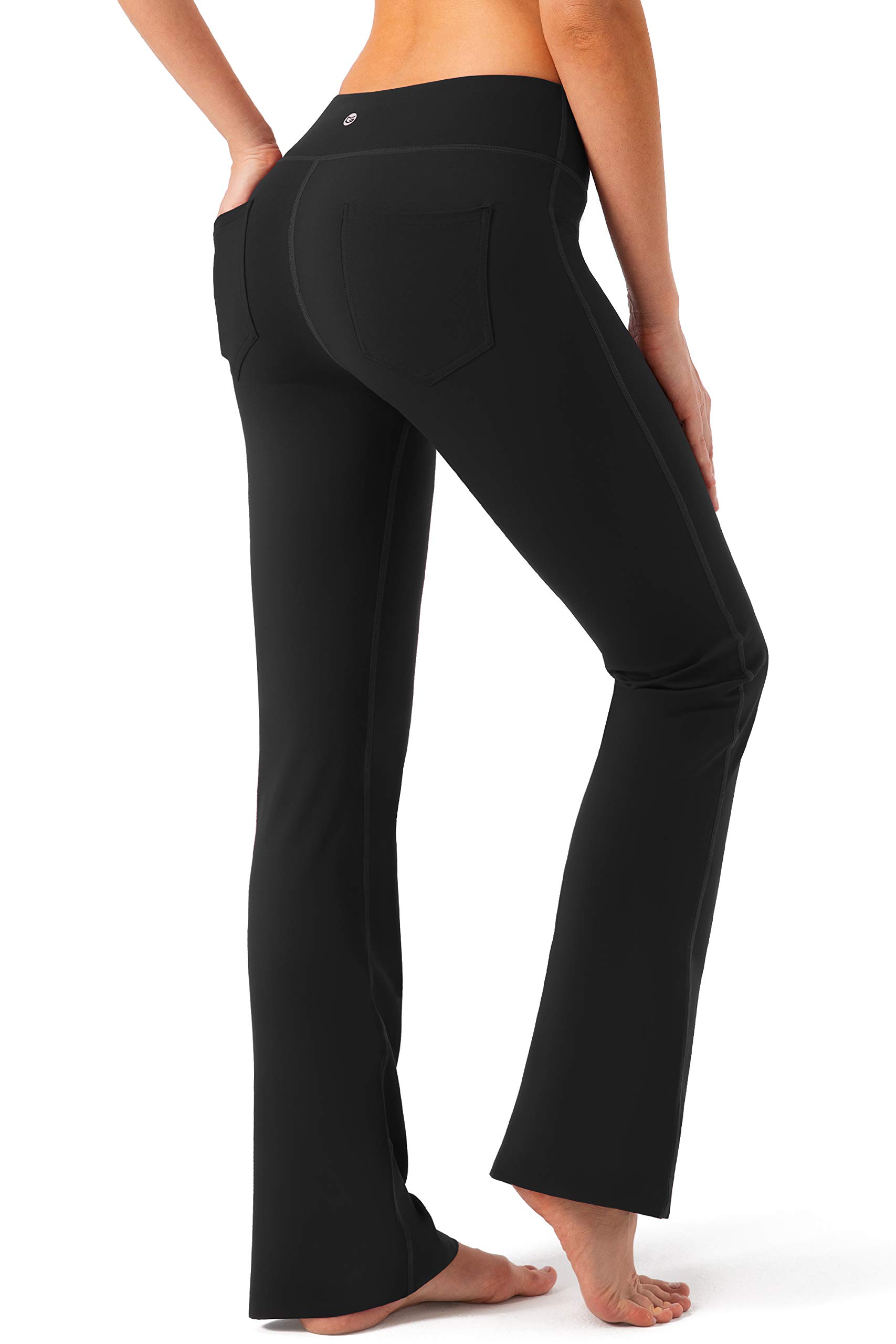 G Gradual Women's High Waist Yoga Pants with 4 Pockets - Bootcut Work Dress Pants for Yoga, Office & Casual Wear | Tall Women's Professional Pants